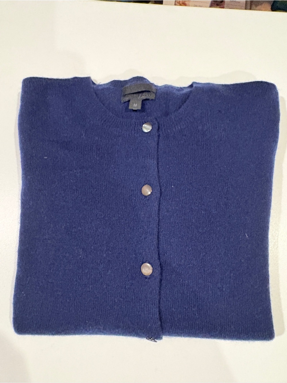 J.Crew Collection Italian Cashmere Cardigan — Navy, Size M New/Never worn